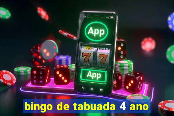 bingo de tabuada 4 ano